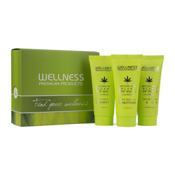 WELLNESS PREMIUM PRODUCTS travel set (shampoo 50ml, conditioner 50ml, mask 50ml)