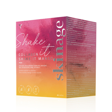 YASENKA Skinage Collagen Shake It Mango dietary supplement 20 sachets